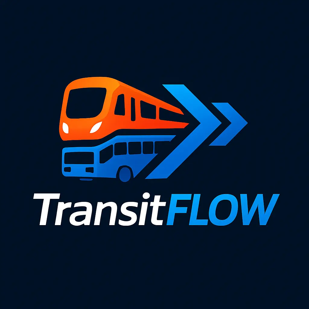 TransitFLOW Logo - Urban Transit Navigation and Route Planning